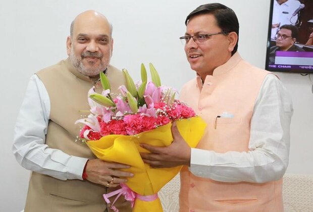 Uttarakhand CM Dhami meets Amit Shah, seeks Centre's cooperation in implementing Him Prahari scheme