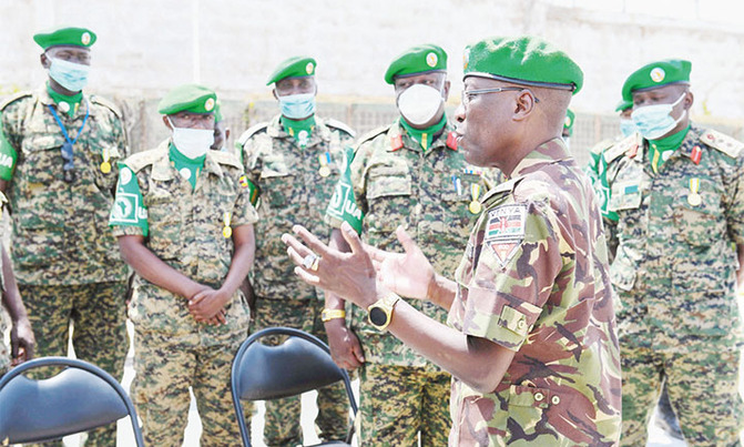 AU awards medals to UPDF soldiers AU awards medals to UPDF soldiers