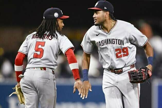 Ex-Padres prospect James Wood haunts former team in Nats' win
