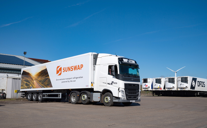 Sunswap's Endurance vehicle is already undergoing trials with logistics company DFDS. Credit: Sunswap