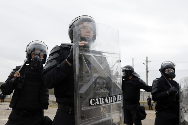 ROMANIA-BUCHAREST-RIOT POLICE DRILL
