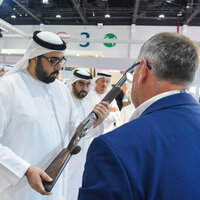 Crown Prince of Umm Al Quwain visits Abu Dhabi International Hunting and Equestrian Exhibition 2025