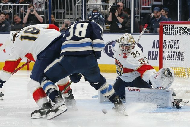 Panthers blast Columbus 7-0 behind Carter Verhaeghe's hat trick