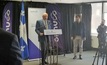 Pierre Fitzgibbon, Quebec's minister of economy and innovation, announces the investment