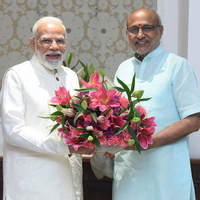 PM Modi calls on V-P CP Radhakrishnan, exchanges deepawali greetings