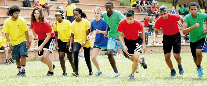 tudents taking part in athletics competitions at  recently