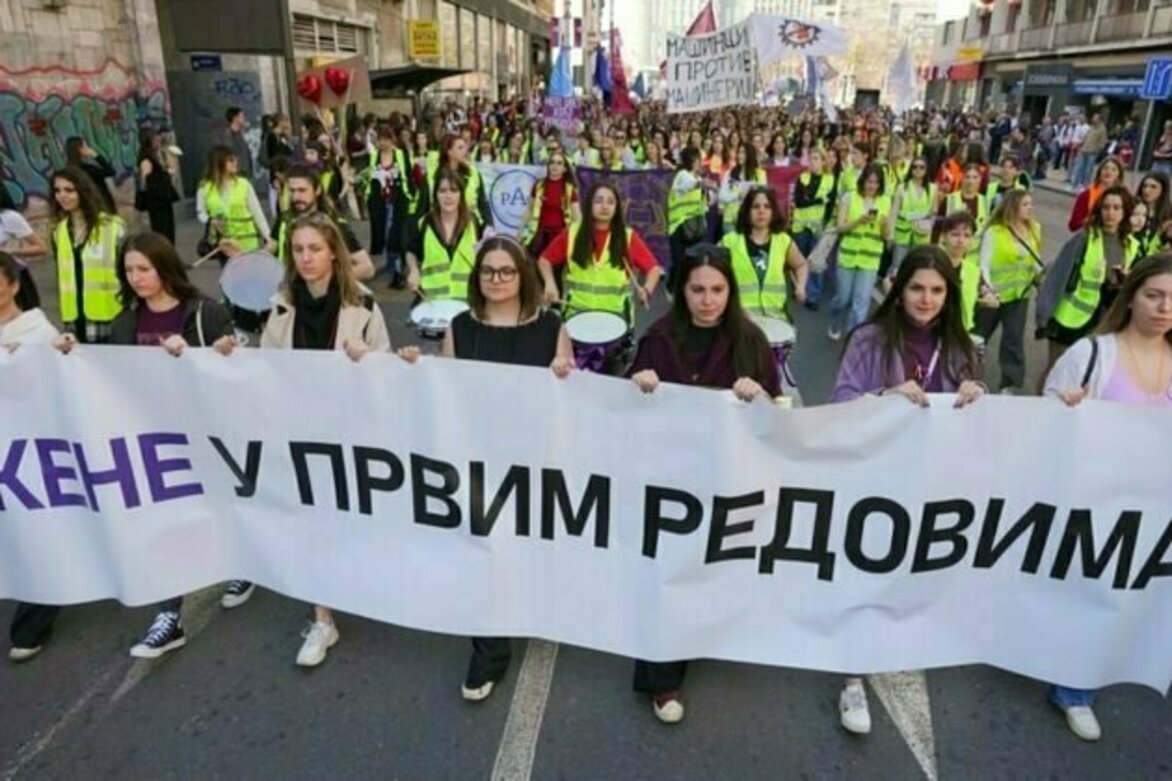 Female students lead protests against corruption in Serbia