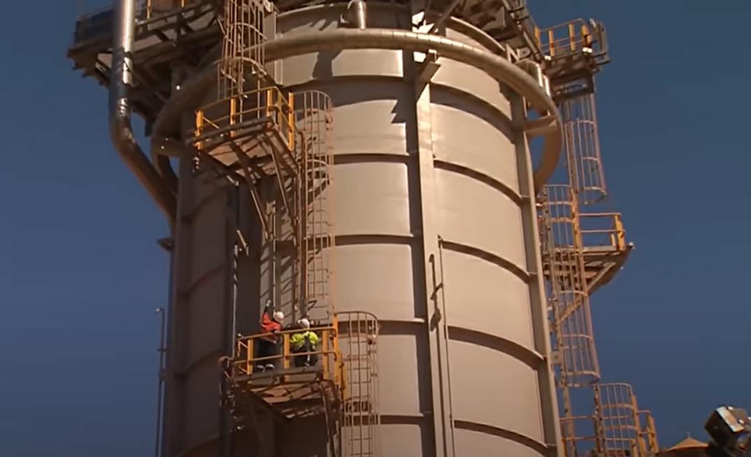 Works progressing on the Gorgon Upstream scope. Image provided by Chevron