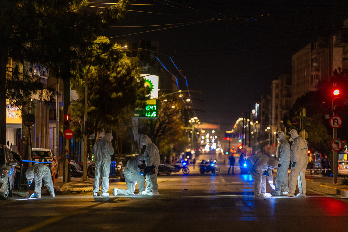 GREECE-ATHENS-RAILWAY OFFICE-EXPLOSION
