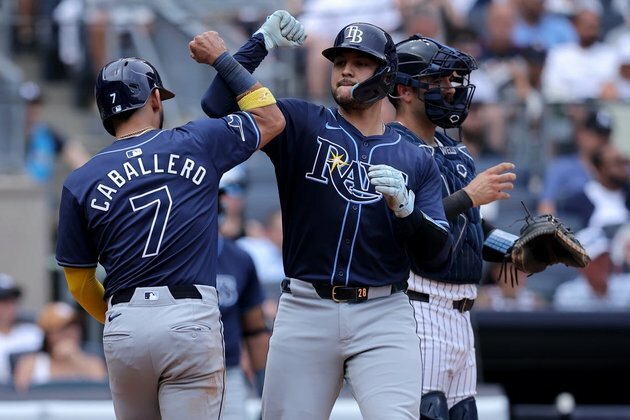 Randy Arozarena, Taj Bradley fuel Rays in rout of Yankees