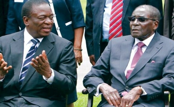 Emmerson Mnangagwa n'omugenzi Mugabe Emmerson Mnangagwa n'omugenzi Mugabe