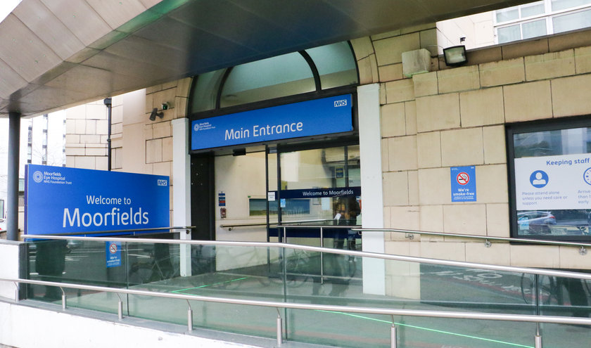 Moorfields topped the first acute hospitals table (c) Moorfields Eye Hospital NHS Foundation Trust 