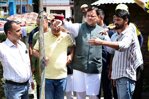 Uttarakhand CM Dhami conducts a field inspection of the disaster-affected areas in Syanachatti; reviews ongoing rescue and relief ops