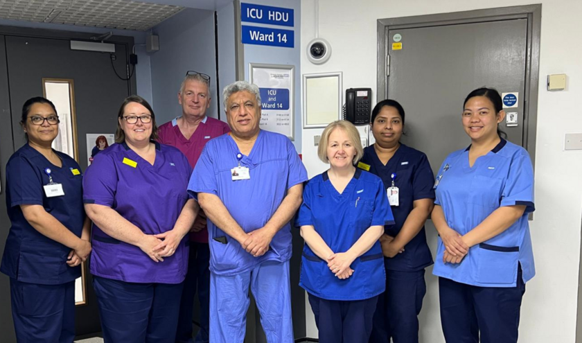 Queen’s Hospital Burton critical care team (c) UHDB