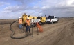 Hard Rock crews used their 800-gallon Vermeer vacs to remove spoils during HDD work on the Rayos Del Solar Project in Texas