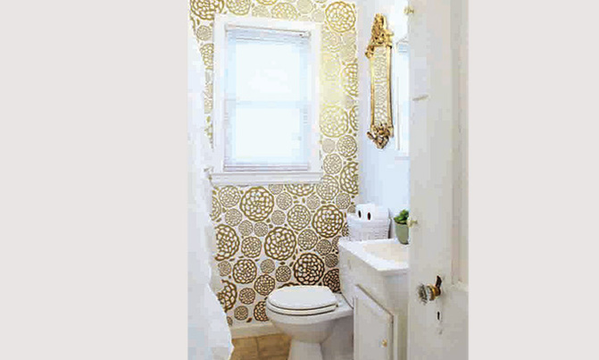 Wallpaper up your bathroom Wallpaper up your bathroom
