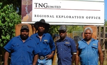 TNG workers at Mount Peake