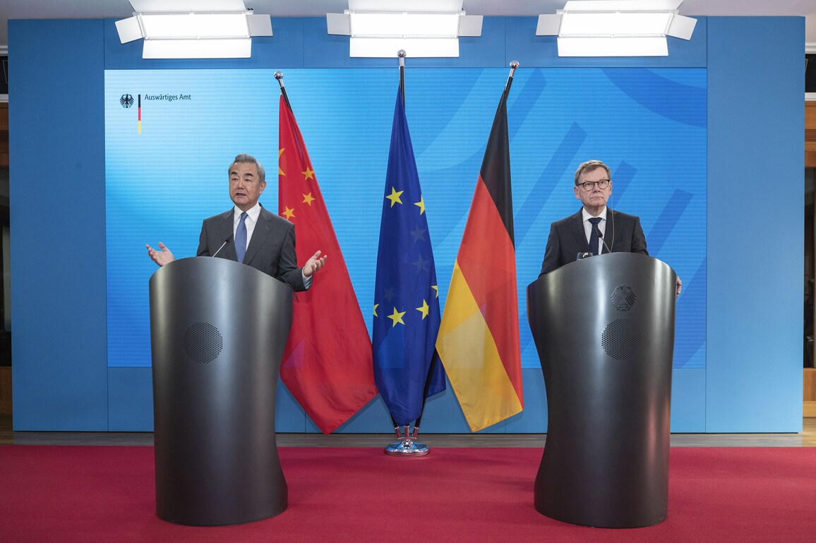 GERMANY-BERLIN-WANG YI-GERMAN FM-JOINT PRESS CONFERENCE