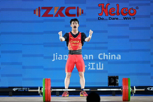 (SP)CHINA-JIANGSHAN-WEIGHTLIFTING-ASIAN CHAMPIONSHIPS-MEN'S 55KG (CN)