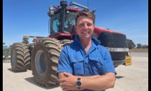  Sam Gall, Goorambat, Victoria, is a current participant in the Australian Grain Leadership Program. Photo: Mark Saunders.