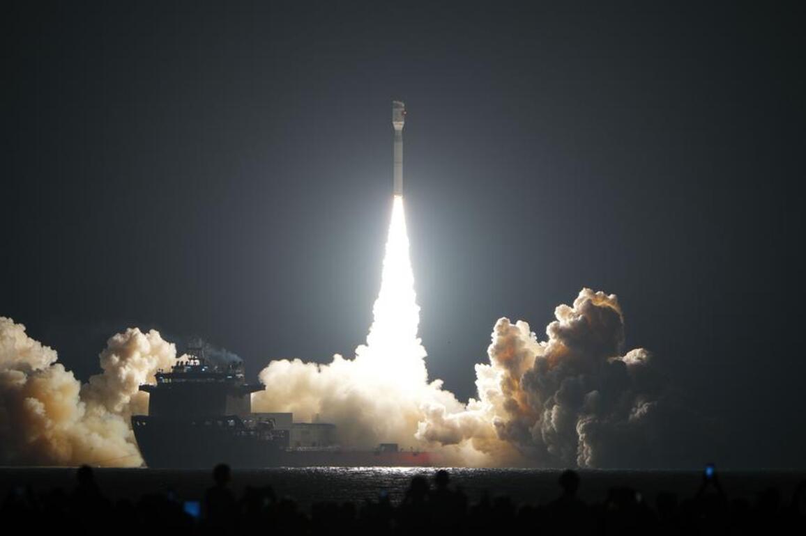 Update: China launches new satellites from sea