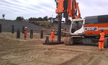  Foundation piling work underway by Mackley at a new lifeboat station in Norfolk