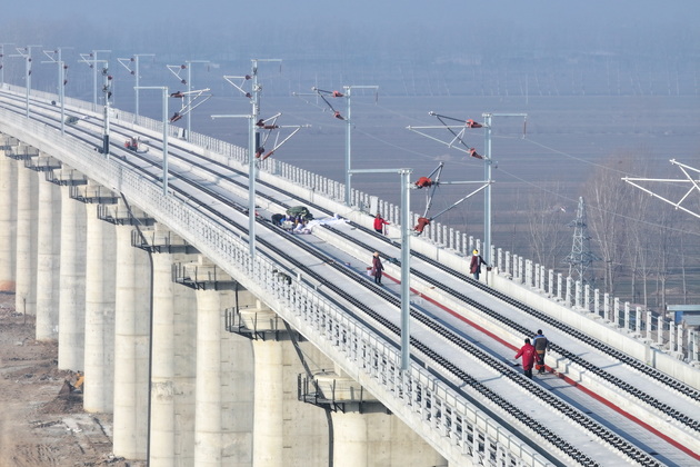 CHINA-HEBEI-XIONG'AN-XINZHOU HIGH-SPEED RAILWAY-CONSTRUCTION (CN)