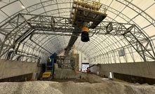 The crushed ore bin has shown its worth in the Canadian winter