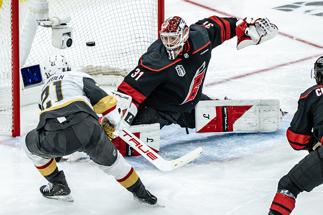 Hertls late goal lifts Knights to Game 1 win over Hurricanes  The North State Journal