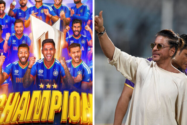 SRK praises Men in Blue after India's historic T20 WC victory, says "you guys are champions"