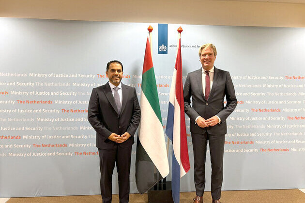 UAE Minister of Justice, Minister of Justice & Security of Netherlands discuss enhancing jucicial cooperation