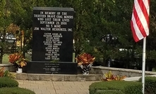 The memorial to the miners killed in the JWR 5 mine explostion of September 2001