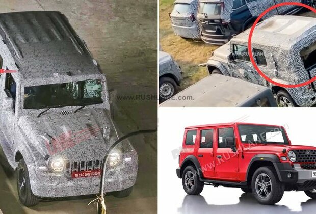 Mahindra Thar Armada Soft Top Spied - Or Is It Panoramic Sunroof-