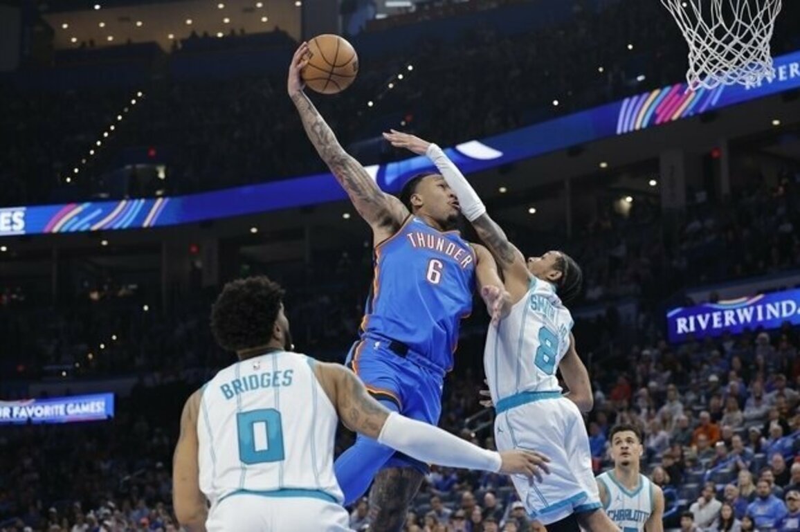 Thunder eviscerate injury-riddled Hornets 141-106