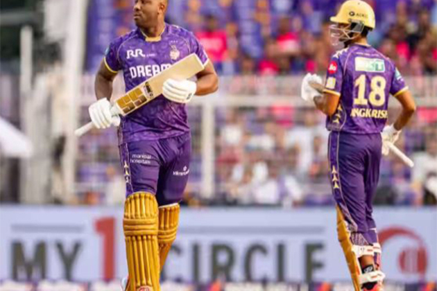 IPL 2025: Russell, Raghuvanshi Power KKR to 206/4 against Rajasthan Royals