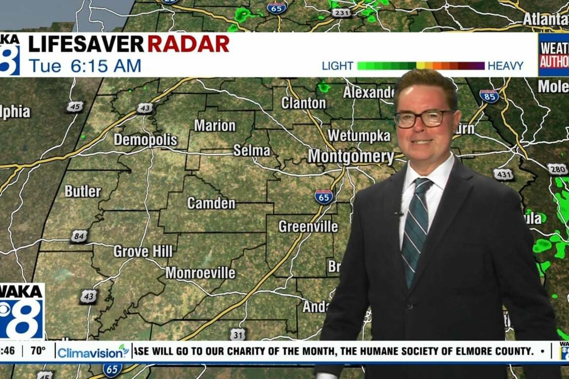 Rain and thunderstorms should remain scattered today - WAKA 8