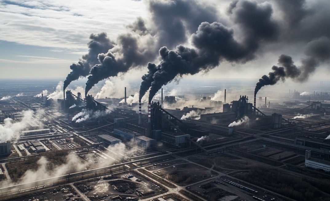 Poluição na siderurgia aço emissões descarbonização