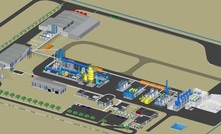 A drawing of the Stage 1 Kwinana lithium processing plant.