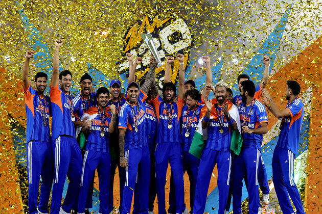 "Best team by a mile...": Cricket fraternity hails India's third T20WC triumph