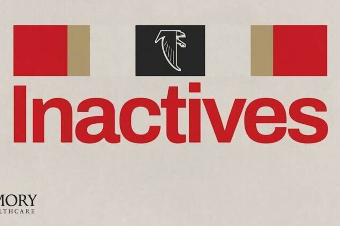 Atlanta Falcons inactives vs. Tampa Bay Buccaneers