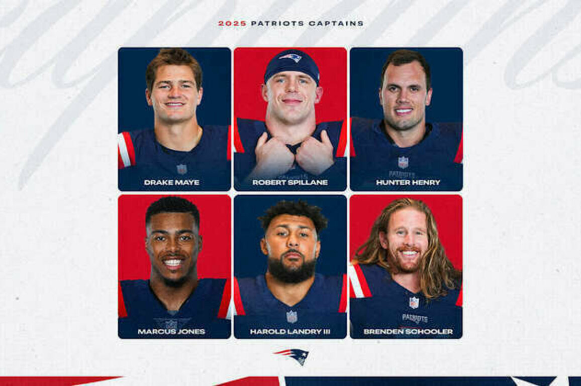 Patriots Announce 2025 Team Captains