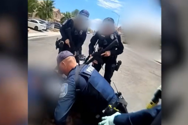 BWC- Man grabs North Las Vegas Police officer's rifle during arrest