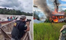  Agentes armados fazem prisão de garimpeiros e destroem equipamentos/Reprodução