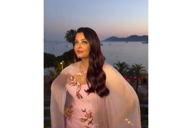 Aishwarya Rai Bachchan brings romantic elegance to Cannes 2026 in baby pink cape gown