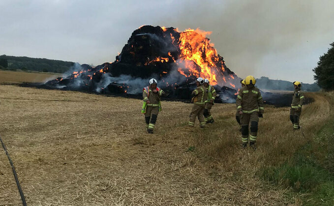 Frustration as stack fire sees feed manufacturer lose 300t of straw