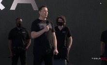 Elon Musk speaking at Tesla's Battery Day