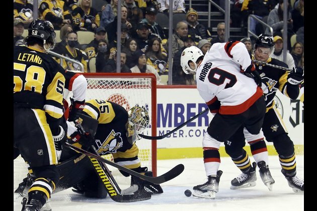 Mike Matheson, Penguins hold on against Senators