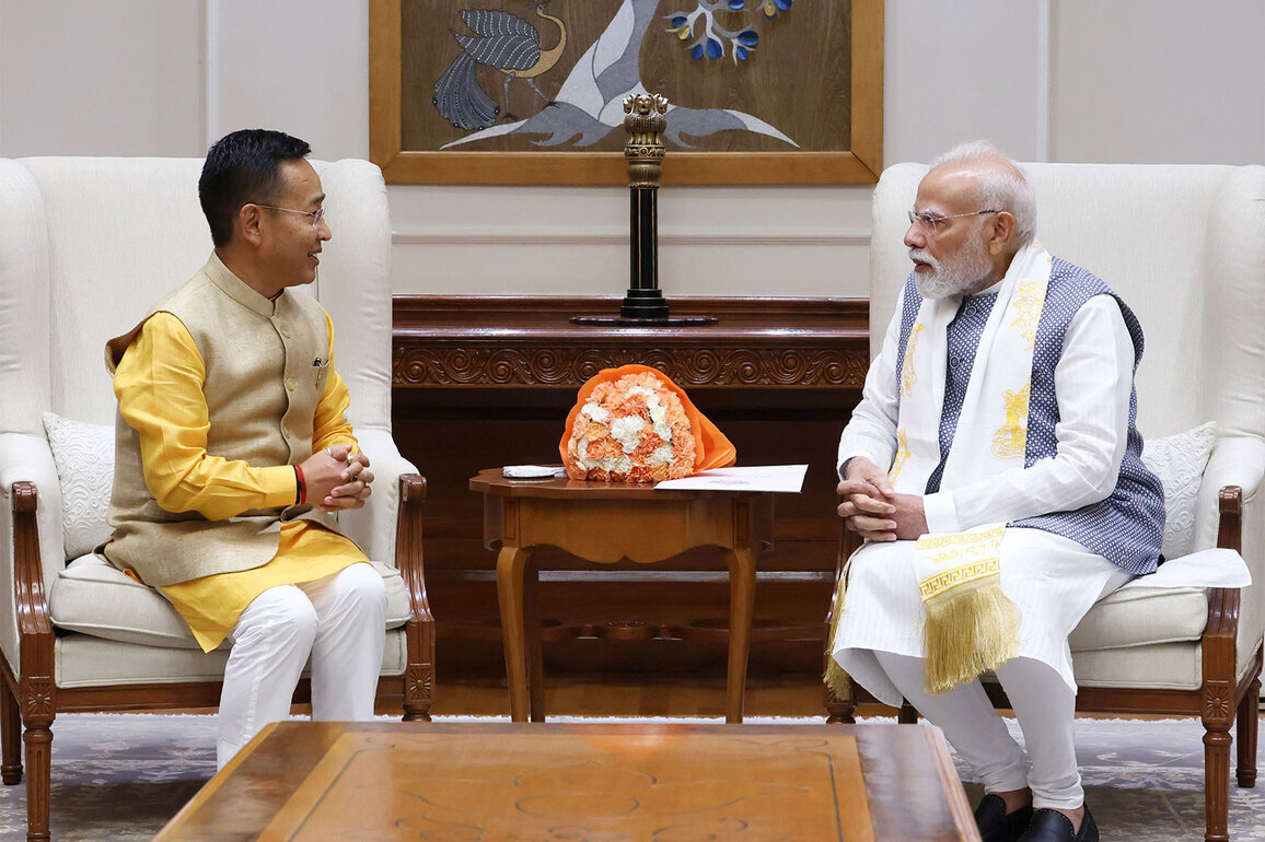 PM Narendra Modi extends birthday wishes to Sikkim Chief Minister Prem Singh Tamang