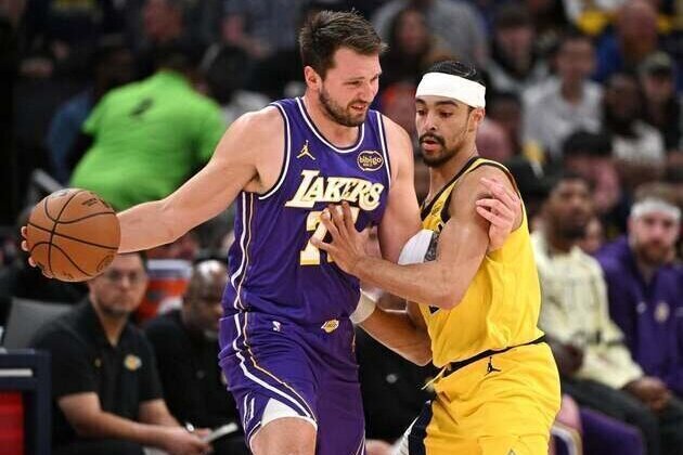 Luka Doncic, Lakers start fast, cruise past Pacers