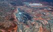 An aerial view of the Super Pit, which sits on the outskirts of Kalgoorlie